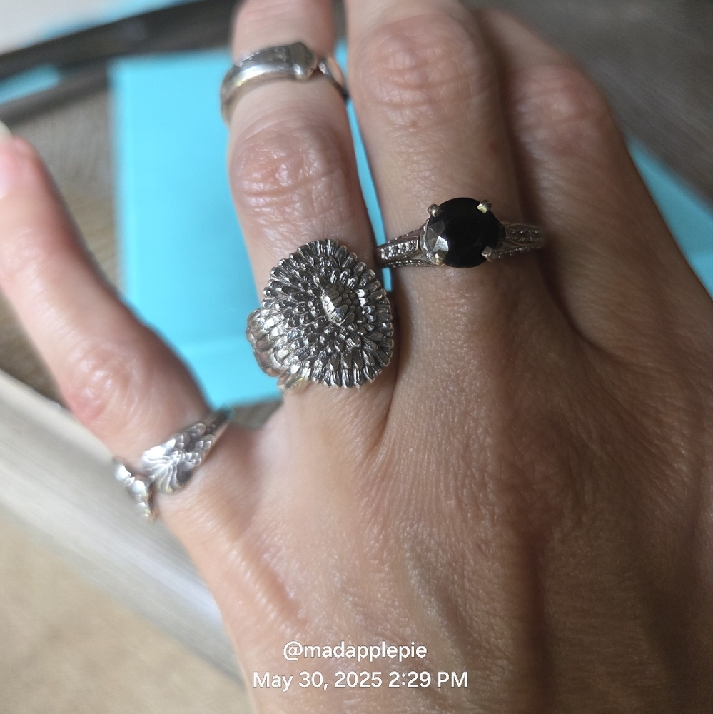 1885 Tiffany & Co.  Dandelion Spoon Ring in Sterling Silver Luxury Vintage #44 - Picture 12 of 12